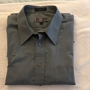 Oleg Cassini Men’s Short Sleeve Shirt, Single Stitch, 17 1/2 Tall